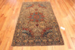 Front of Antique Persian Geometric Kashan Rug Front of Antique Persian Geometric Kashan Rug 73521 by Nazmiyal Antique Rug