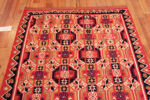 Front of Antique Scandinavian Geometric Tapestry Bold Red & Blue Folk Art Textile Front of Antique Scandinavian Geometric Tapestry Bold Red & Blue Folk Art Textile 73652 by Nazmiyal Antique Collection