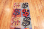 Front View of Vintage Andy Warhol Runner Rug Front View of Vintage Andy Warhol Runner Rug 73327 by Nazmiyal Antique Rugs