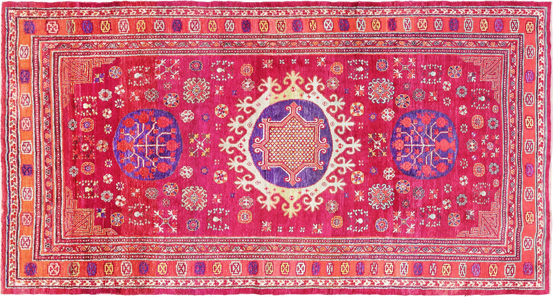 Vintage Pink Rugs | 49982 by Nazmiyal Antique Rugs