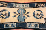 Horizontal center of Pair of Antique Chinese Ningxia Pillar Rugs with Mirrored Dragon Motifs Horizontal center of Pair of Antique Chinese Ningxia Pillar Rugs with Mirrored Dragon Motifs 73621 by Nazmiyal Antique Rugs