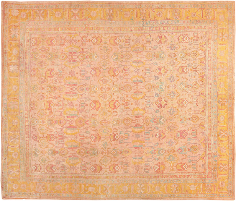 Vintage Pink Rugs | 47427 by Nazmiyal Antique Rugs