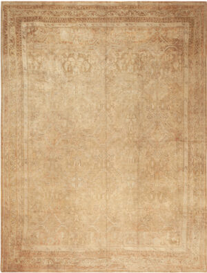 Large Antique Turkish Oushak Area Rug 70876 by Nazmiyal Antique Rugs