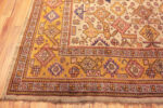 Left Corner of Antique Turkish Oushak Rug 73438 by Nazmiyal Antique Rugs