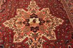 Medallion of Antique Heriz Rug with Pictorial Medallion 73668 by Nazmiyal Collection