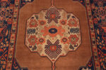 Middle of Antique Senneh Geometric Tribal Rug 73520 by Nazmiyal Antique Rugs