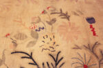Middle Detail of Antique Hooked American Floral Rug 50556 by Nazmiyal Antique Rugs