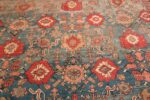 Middle of Oversized Antique Persian Heriz Rug Middle of Oversized Antique Persian Heriz Rug 73863 by Nazmiyal Antique Rugs