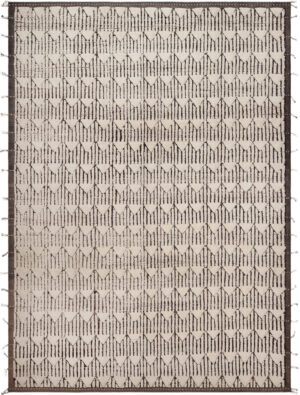 Modern Central Asian Geometric Cotton Rug 61260 by Nazmiyal Antique Rugs