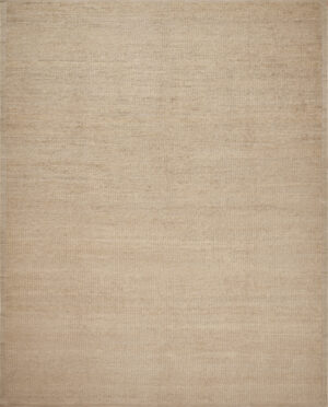 Contemporary Minimalist Wool and Silk Rug in Soft Neutrals 61203 by Nazmiyal Antique Rugs