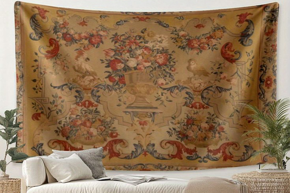Needlepoint Tapestry in Interior by Nazmiyal