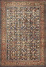 Oversized Antique Persian Farahan Sarouk Rug 73860 by Nazmiyal Antique Rugs