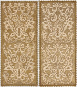 Pair of Antique Portuguese Wall Panels Textile 73845 by Nazmiyal Antique Rugs