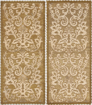 Pair of Antique Portuguese Wall Panels Textile 73845 by Nazmiyal Antique Rugs