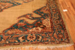 Right Corner of Antique Persian Bakshaish Rug with Bold Geometric Medallion and Rustic Charm Right Corner of Antique Persian Bakshaish Rug with Bold Geometric Medallion and Rustic Charm 73762 by Nazmiyal Antique Rugs