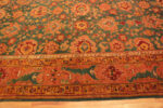 Side of Vibrant Antique Turkish Rug with Bold Palmettes and Striking Decorative Pattern 73765 by Nazmiyal Antique Rugs