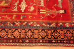 Side of Dated Antique Kuba Caucasian Pictorial Rug Side of Dated Antique Kuba Caucasian Pictorial Rug 73519 by Nazmiyal Antique Rugs