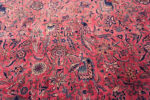 Texture of Antique Persian Kashan Rug with Intricate Floral Design 73769 by Nazmiyal Antique Rugs