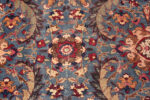 Texture of Antique Persian Tehran Silk and Wool Rug with Floral Motifs 73764 by Nazmiyal Antique Rugs