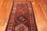 Top view of Antique Kazak Caucasian Geometric Rug 73181 by Nazmiyal Antique Rugs