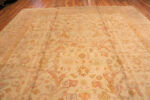 Top of Antique Oushak Turkish Geometric Rug Top of Antique Oushak Turkish Geometric Rug 73470 by Nazmiyal Antique Rug