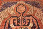 Top of Antique Persian Bakshaish Geometric Tribal Rug 73524 by Nazmiyal Antique Rugs