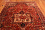 Top of Antique Persian Farahan Sarouk Rug Top of Antique Persian Farahan Sarouk Rug 73780 by Nazmiyal Antique Rugs