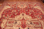 Top of Antique Persian Serapi Rug Top of Antique Persian Serapi Rug 73415 by Nazmiyal Antique Rugs