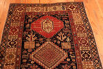Top of Antique Shirvan Rug with Tribal and Animal Motifs Rare 19th Century Folk Art 73705 by Nazmiyal Antique Rugs