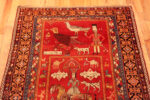 Top of Dated Antique Kuba Caucasian Pictorial Rug Top of Dated Antique Kuba Caucasian Pictorial Rug 73519 by Nazmiyal Antique Rugs