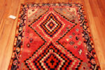 Top view of Vintage Persian Gabbeh Rug with Diamond Medallions Top view of Vintage Persian Gabbeh Rug with Diamond Medallions 73799 by Nazmiyal Antique Rugs