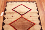 Top view of Vintage Tribal Persian Gabbeh Rug Top view of Vintage Tribal Persian Gabbeh Rug 73790 by Nazmiyal Antique Rugs