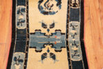 Vertical center of Pair of Antique Chinese Ningxia Pillar Rugs with Mirrored Dragon Motifs Vertical center of Pair of Antique Chinese Ningxia Pillar Rugs with Mirrored Dragon Motifs 73621 by Nazmiyal Antique Rugs