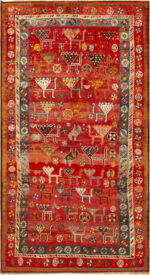 Vintage Persian Gabbeh Rug With Primitive Motifs 73792 by Nazmiyal Antique Rugs