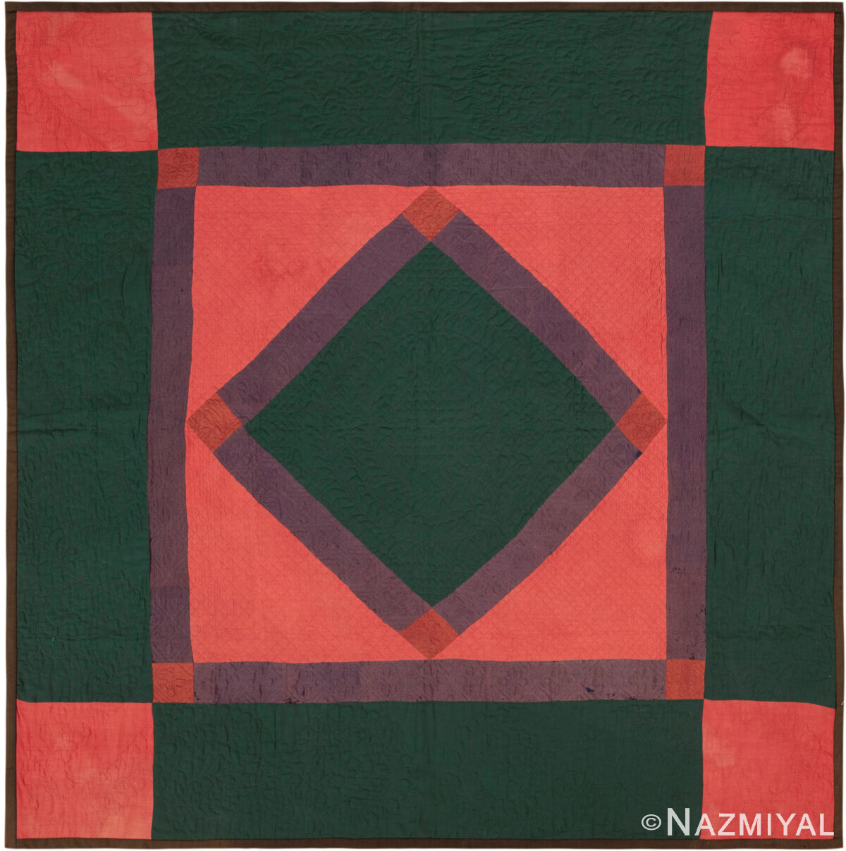 Antique American Amish Textile 73838 by Nazmiyal Antique Rugs