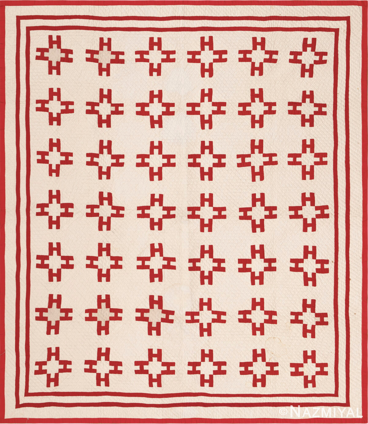Antique American Quilt Textile 73843 by Nazmiyal Antique Rugs
