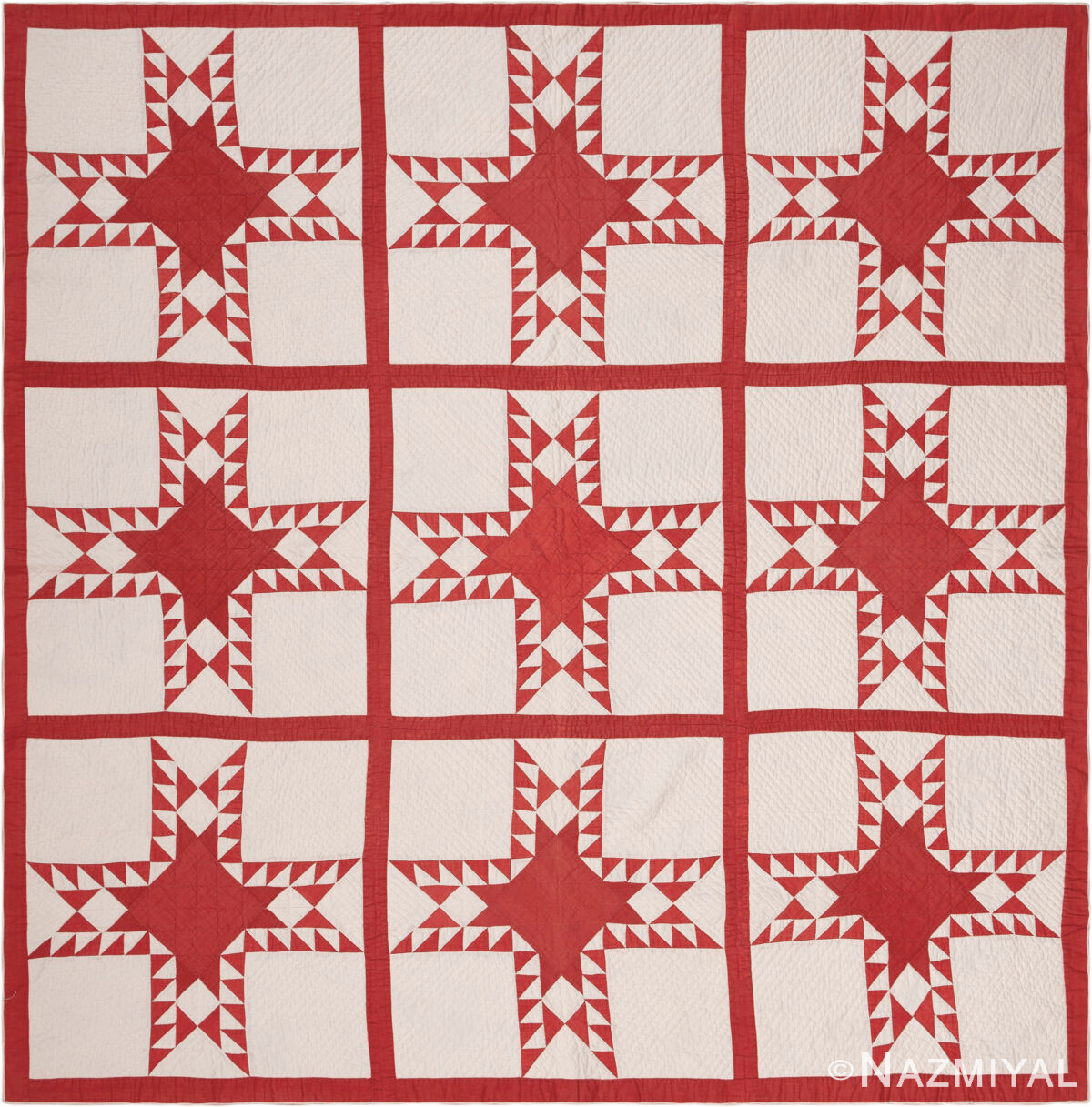 Antique American Quilt Textile 73842 by Nazmiyal Antique Rugs