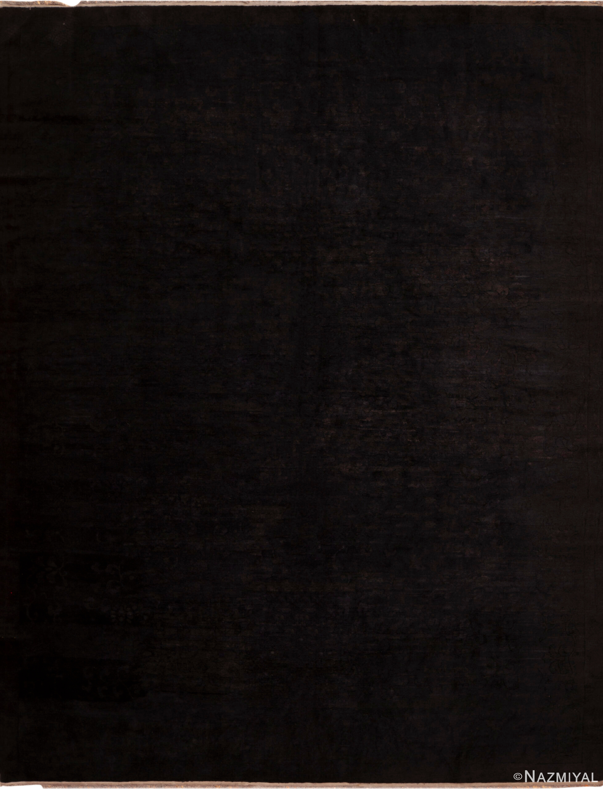 Subtle Tonal Pattern Rugs antique black Chinese rug with subtle tonal pattern Nazmiyal Rugs