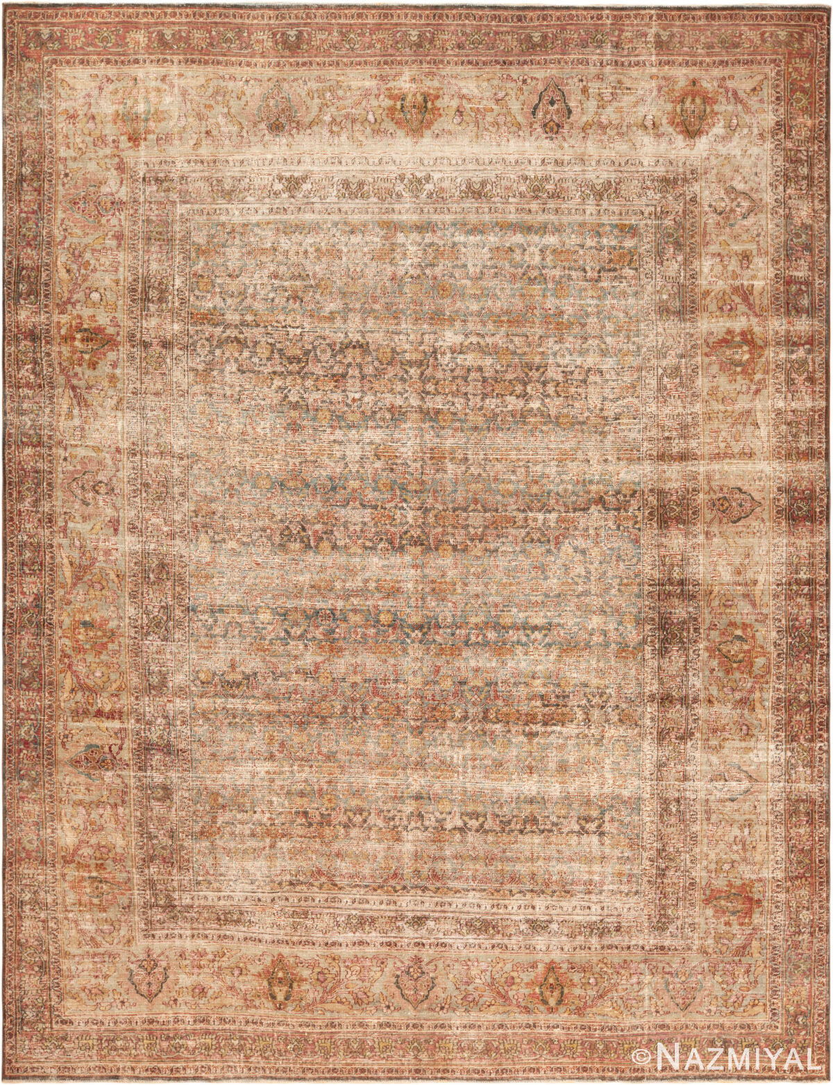 Antique Persian Khorassan Rug 73812 by Nazmiyal Antique Rugs
