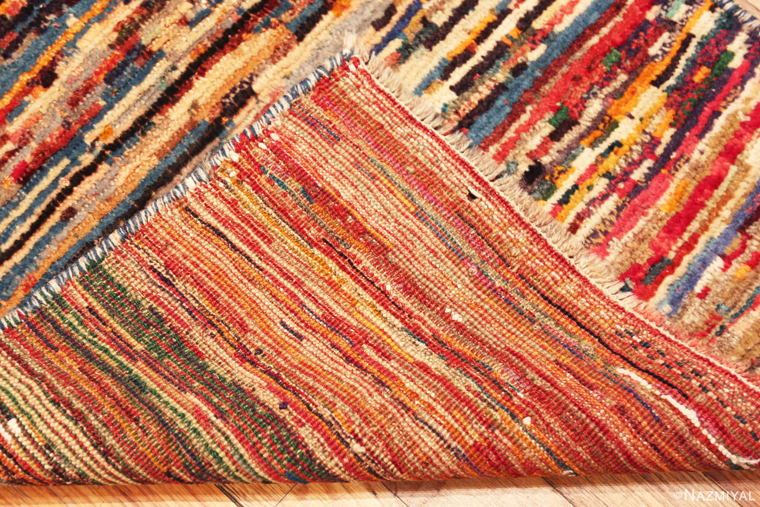 Vintage Persian Gabbeh Rug 73788 Nazmiyal