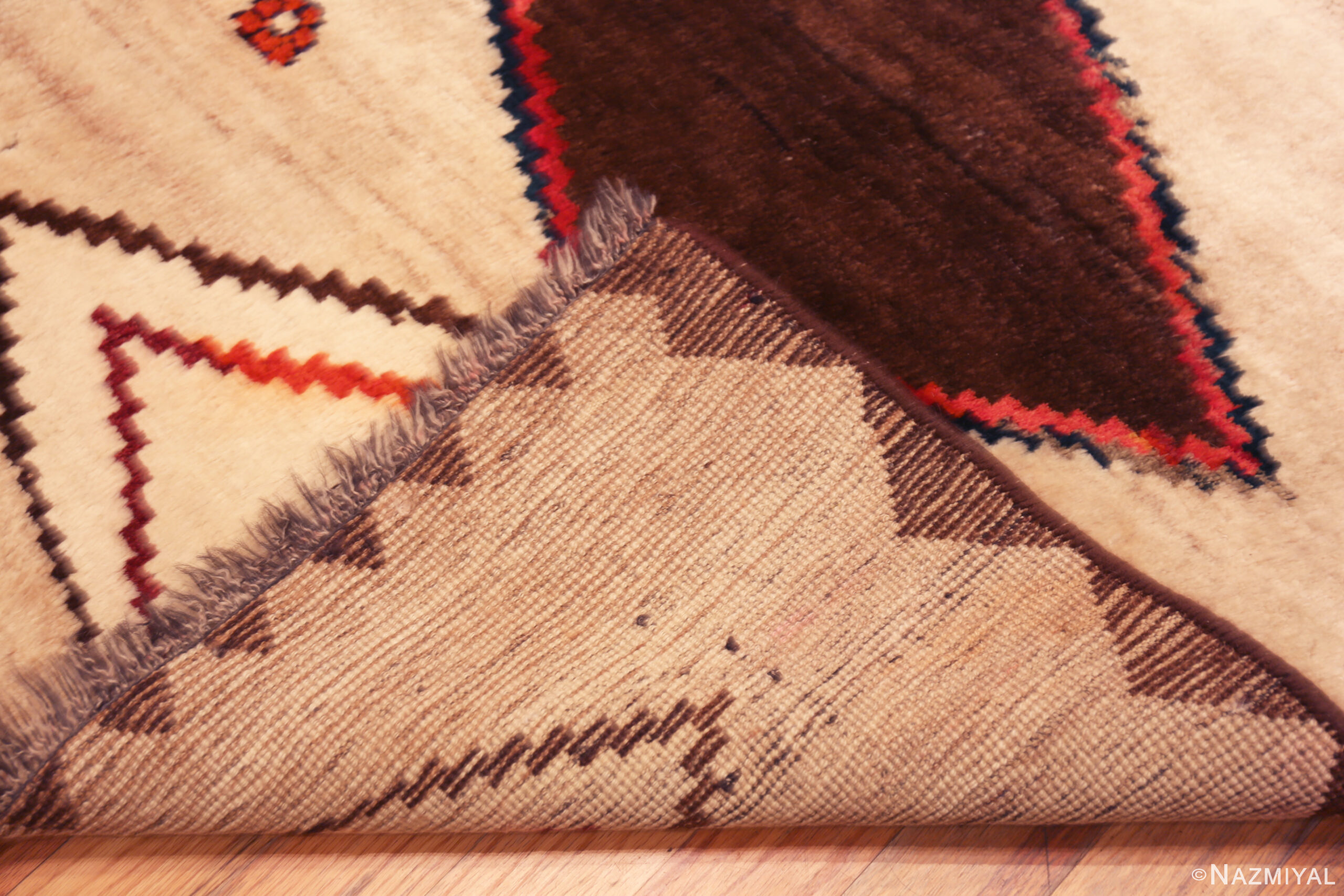 Vintage Tribal Persian Gabbeh Rug 73790 - Nazmiyal