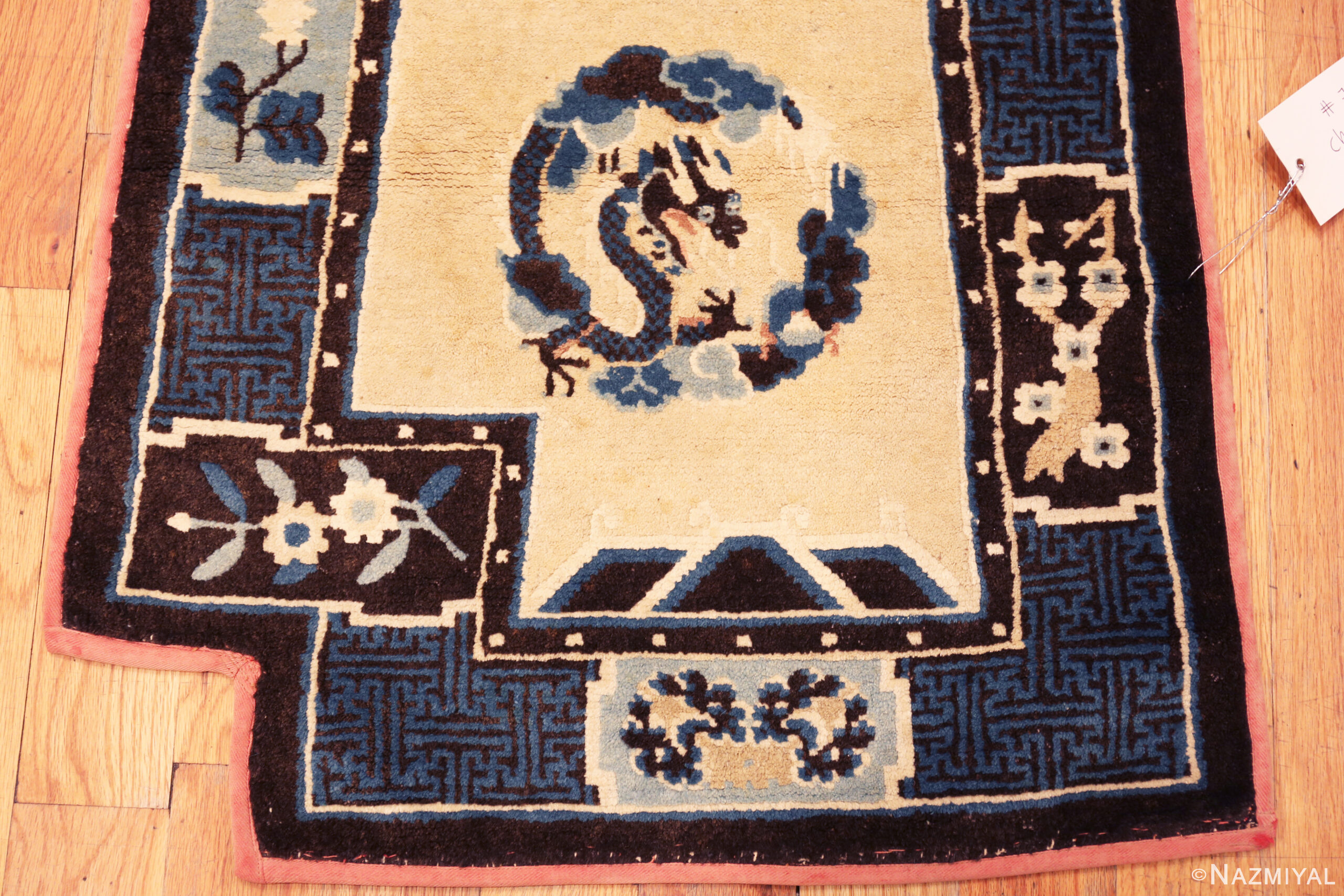 Pair of Antique Chinese Ningxia Saddle Bag Rugs 73621 Nazmiyal