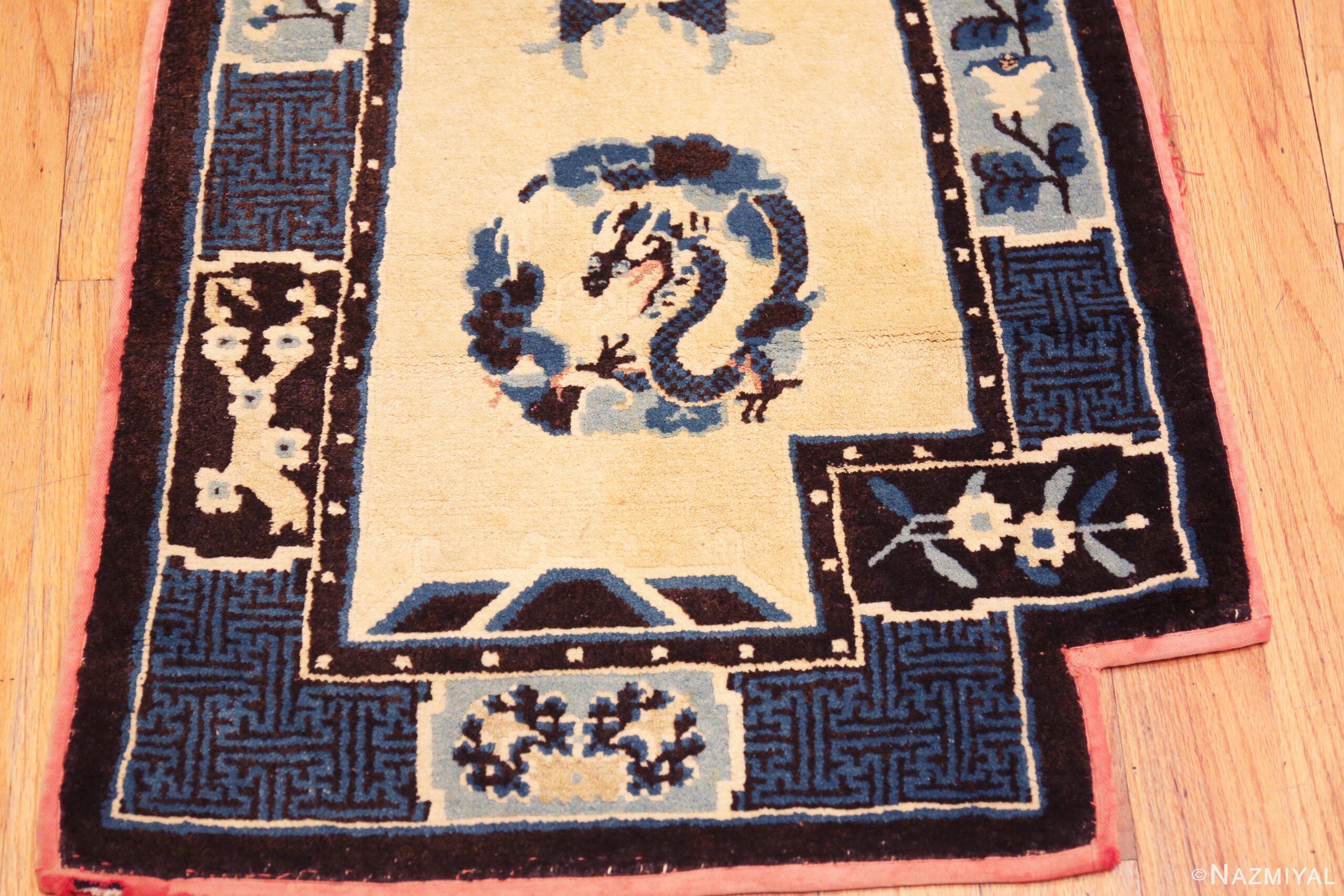 Pair of Antique Chinese Ningxia Saddle Bag Rugs 73621 Nazmiyal
