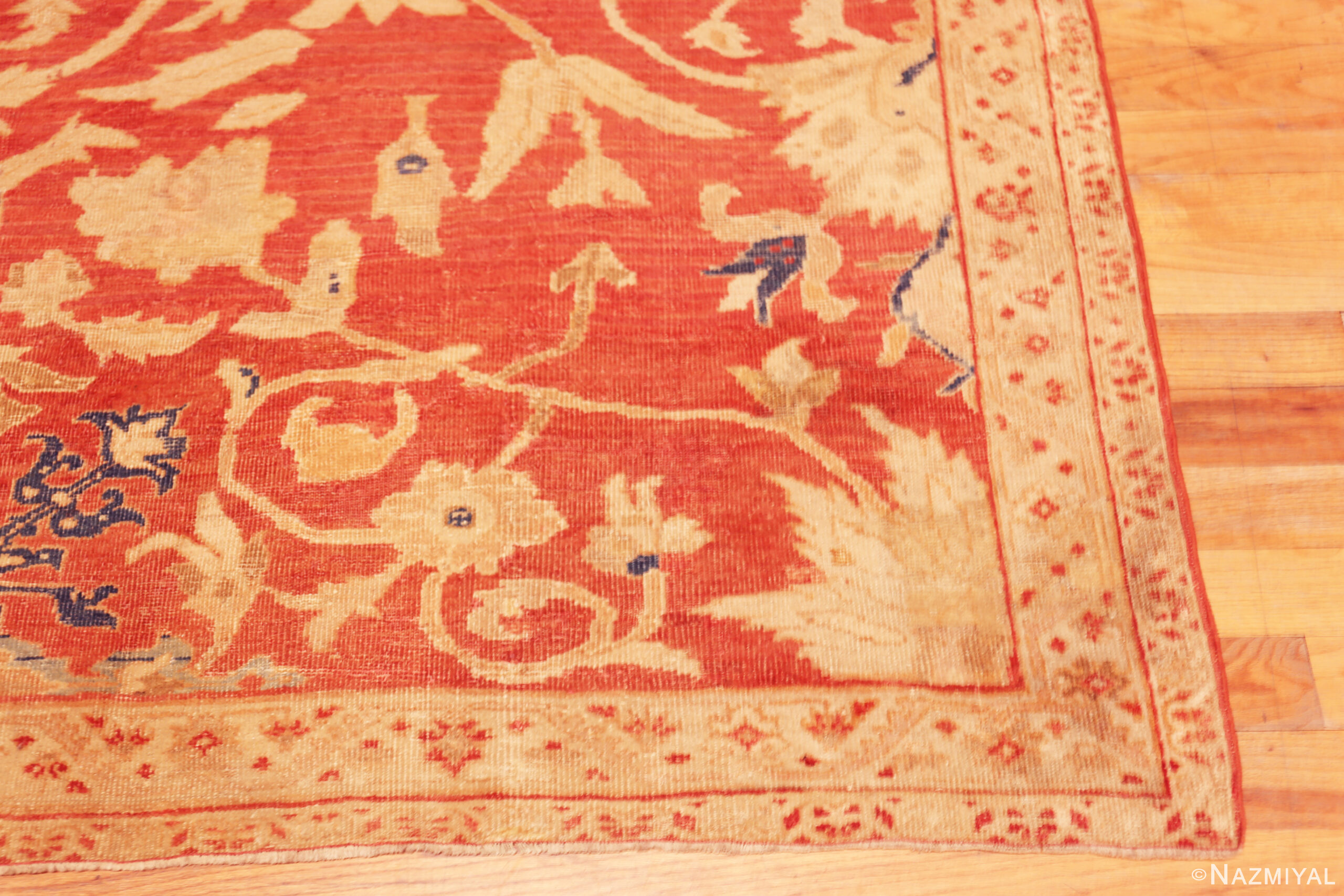 Antique Persian Sultanabad Ziegler Sampler Rug 73460 Nazmiyal