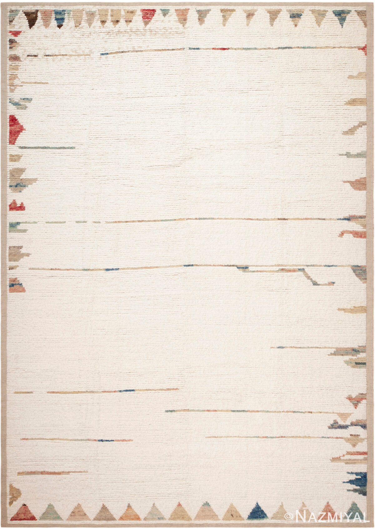 Modern Central Asian Cotton Rug 61242 by Nazmiyal Antique Rugs