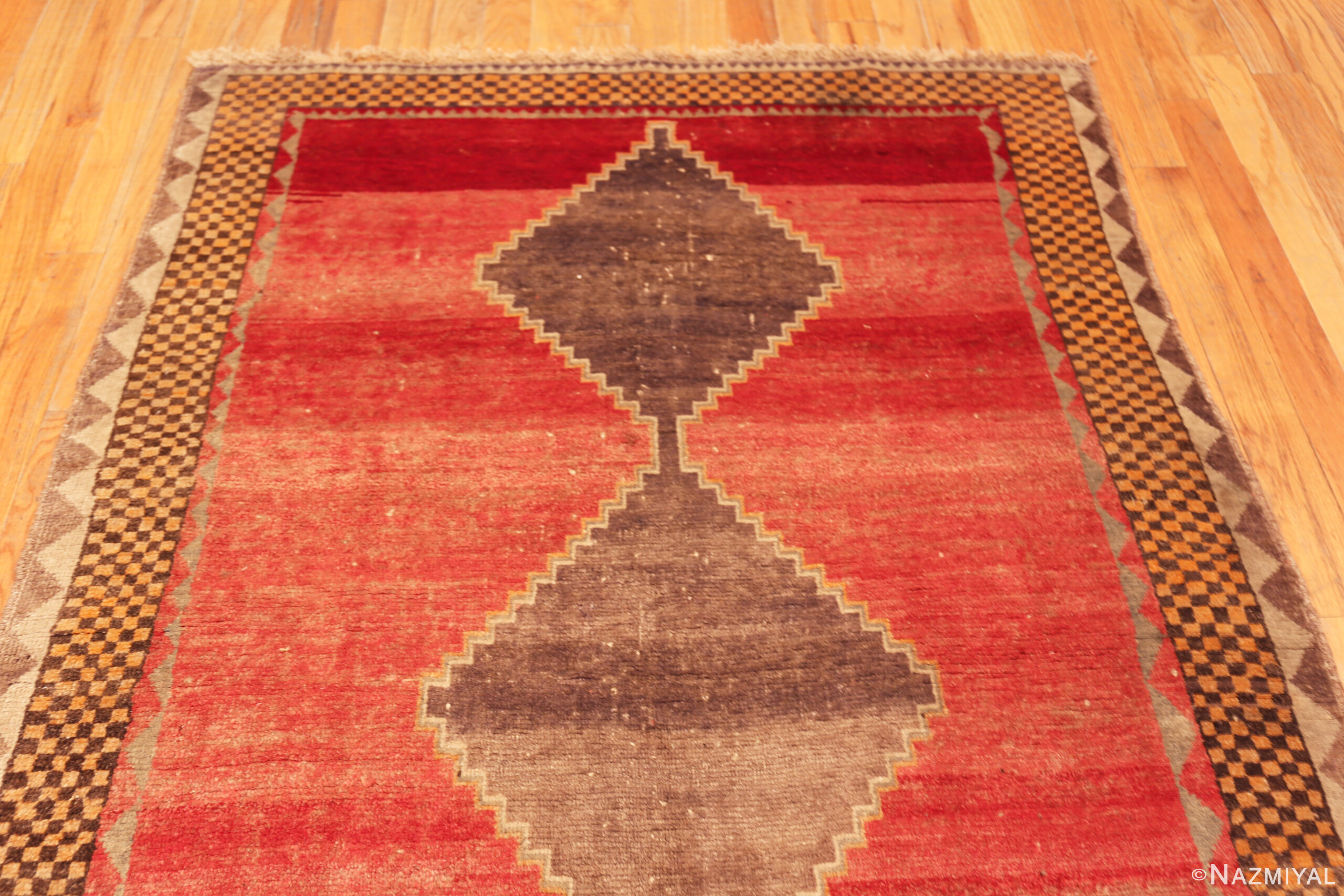 ラグ・カーペット Gabba iranian rug Vintage Persian Gabbeh Rug 73791 - Nazmiyal