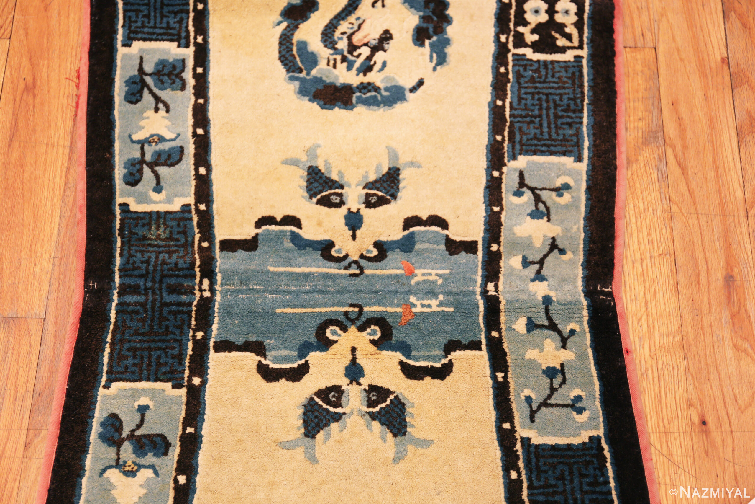 Pair of Antique Chinese Ningxia Saddle Bag Rugs 73621 Nazmiyal