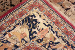 Weave of Antique Persian Tabriz Pictorial Rug Depicting Scenes 73616 by Nazmiyal Antique Rugs