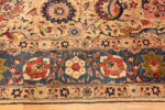 Width border of Antique Persian Tabriz Rug with Celestial Border 73669 by Nazmiyal Collection