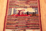 Woman of Antique American Hooked Rug Woman of Antique American Hooked Rug 73574 by Nazmiyal Antique Rugs